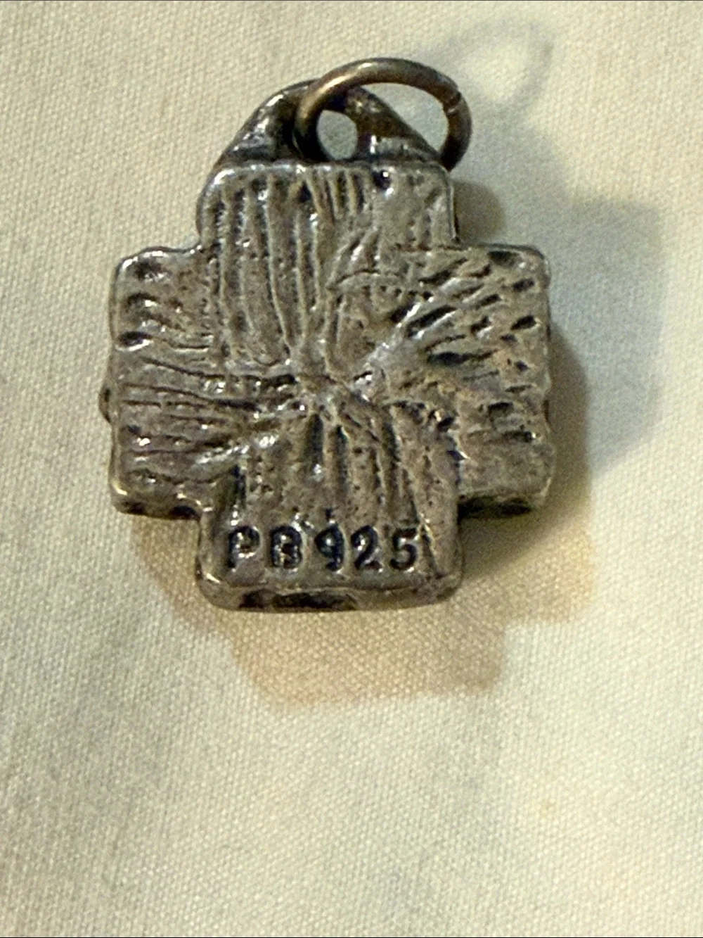 Turquoise Cross-Shape Pendant